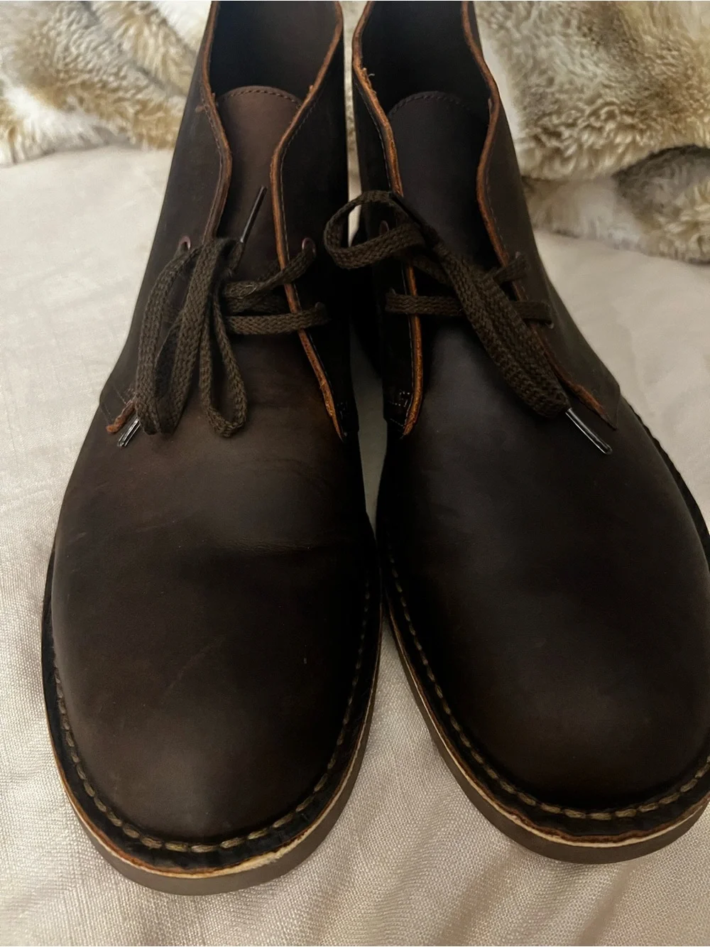 Clarks Men's Dark Brown Leather Bushacre 2—NWOT